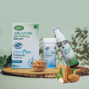 The Soumi's Can Product | Soumi's Argan Oil Hair Vitalizing Serum & Hair Plus Capsule The Soumi's Can Product Bangladesh Hotline: 01755732210